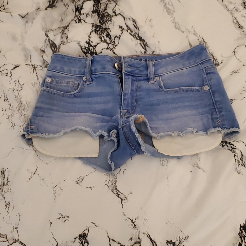 Light-wash shorts